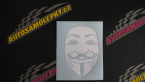 Samolepka Anonymous 001 maska