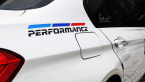 Samolepka BMW M Performance nad sebou