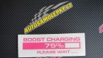 Samolepka Boost charging