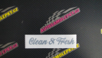 Samolepka Clean & Fresh nápis