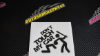 Samolepka Dont touch my car 001