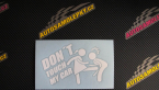 Samolepka Dont touch my car 002