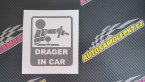 Samolepka Drager in car 003