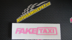 Samolepka Fake taxi nápis