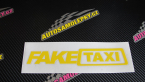 Samolepka Fake taxi nápis