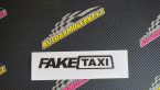 Samolepka Fake taxi nápis