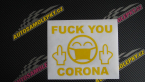 Samolepka Fuck you corona