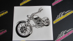 Samolepka Motorka chopper 002 levá