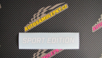 Samolepka Sport edition 001 nápis