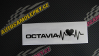 Samolepka Srdeční tep 019 levá Octavia