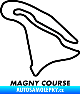 Samolepka Okruh Magny Course černá