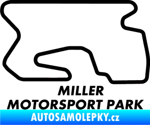 Samolepka Okruh Miller Motorsport Park outer černá