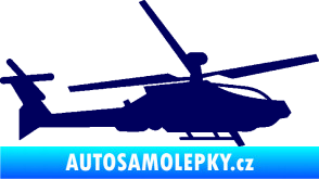 Samolepka Vrtulník 013 pravá tmavě modrá