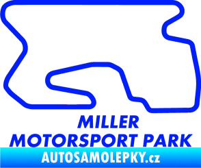 Samolepka Okruh Miller Motorsport Park outer modrá dynamic