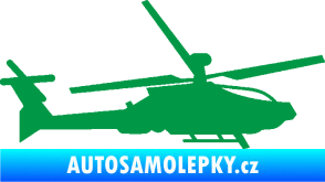 Samolepka Vrtulník 013 pravá zelená