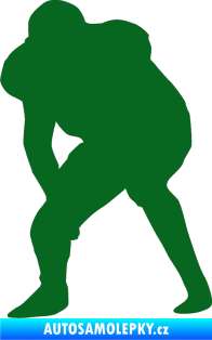 Samolepka Americký fotbal 007 levá tmavě zelená