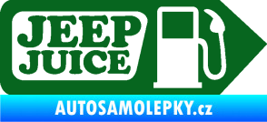 Samolepka Jeep juice symbol tankování tmavě zelená