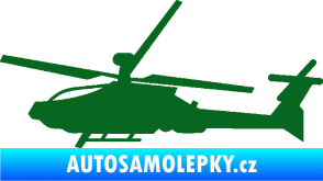 Samolepka Vrtulník 013 levá tmavě zelená