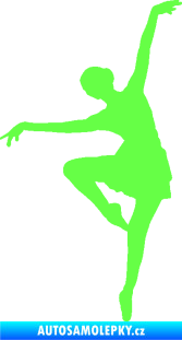 Samolepka Baletka 008 levá Fluorescentní zelená