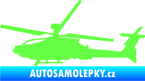 Samolepka Vrtulník 013 levá Fluorescentní zelená