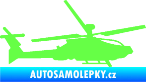 Samolepka Vrtulník 013 pravá Fluorescentní zelená