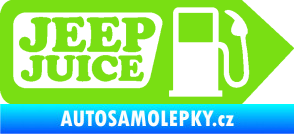 Samolepka Jeep juice symbol tankování zelená kawasaki
