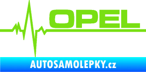 Samolepka Srdeční tep 036 pravá Opel zelená kawasaki