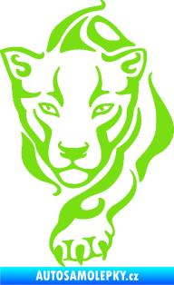 Samolepka Tygr 010 levá zelená kawasaki
