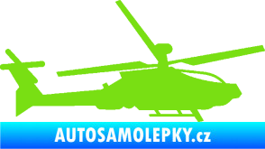 Samolepka Vrtulník 013 pravá zelená kawasaki
