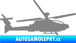 Samolepka Vrtulník 013 pravá šedá