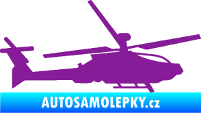 Samolepka Vrtulník 013 pravá fialová