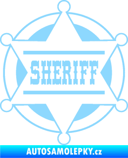 Samolepka Sheriff 004 světle modrá