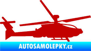 Samolepka Vrtulník 013 pravá tmavě červená