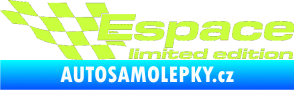 Samolepka Espace limited edition levá limetová