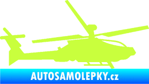 Samolepka Vrtulník 013 pravá limetová