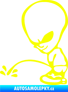Samolepka Ufoun čůrá levá Fluorescentní žlutá