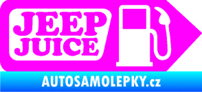 Samolepka Jeep juice symbol tankování Fluorescentní růžová