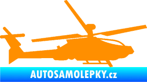 Samolepka Vrtulník 013 pravá oranžová