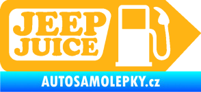 Samolepka Jeep juice symbol tankování světle oranžová