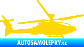 Samolepka Vrtulník 013 pravá jasně žlutá
