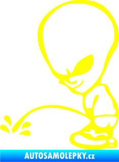Samolepka Ufoun čůrá levá žlutá citron