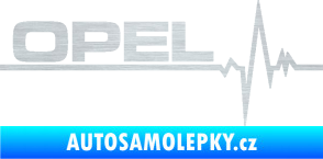Samolepka Srdeční tep 036 levá Opel škrábaný hliník