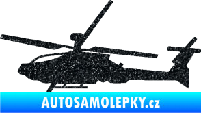 Samolepka Vrtulník 013 levá Ultra Metalic černá