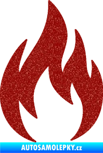 Samolepka Oheň 002 plamen Ultra Metalic červená