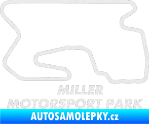 Samolepka Okruh Miller Motorsport Park outer Ultra Metalic bílá