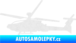 Samolepka Vrtulník 013 levá Ultra Metalic bílá