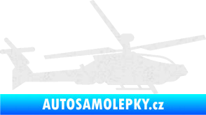 Samolepka Vrtulník 013 pravá Ultra Metalic bílá