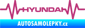 Samolepka Srdeční tep 047 Hyundai Ultra Metalic růžová