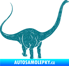 Samolepka Brachiosaurus 002 pravá Ultra Metalic tyrkysová