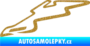 Samolepka Okruh Automotodrom Brno Ultra Metalic zlatá